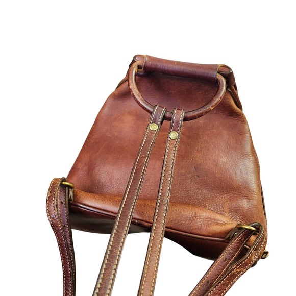 Ghurka Marley No 138 Vintage Brown Leather Backpack Made in USA Handcrafted Bag - Picture 5 of 16